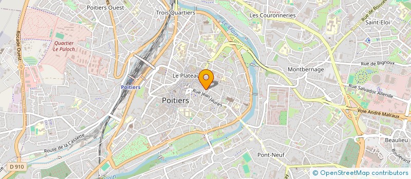 localisation de l'entreprise INSTITUT CGT VIENNE HISTOIRE SOCIALE à POITIERS