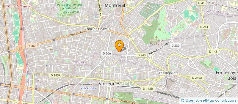 localisation de l'entreprise INSTITUT CHARLES CROS à MONTREUIL