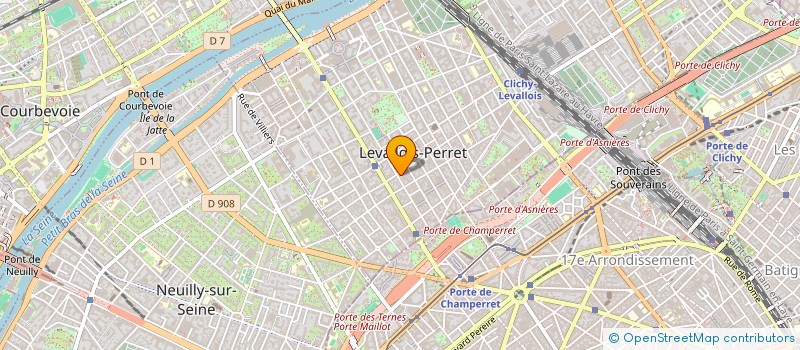 localisation de l'entreprise INSTITUT CHARME ET BEAUTE à LEVALLOIS-PERRET