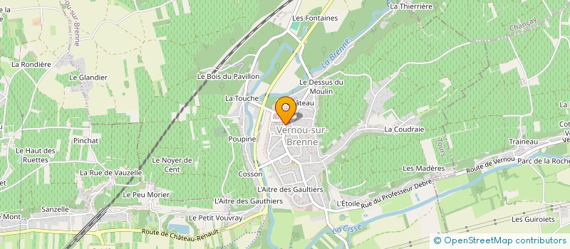 localisation de l'entreprise INSTITUT CIVIQUE SANTE LOI SOCIETE  VERNOU-SUR-BRENNE