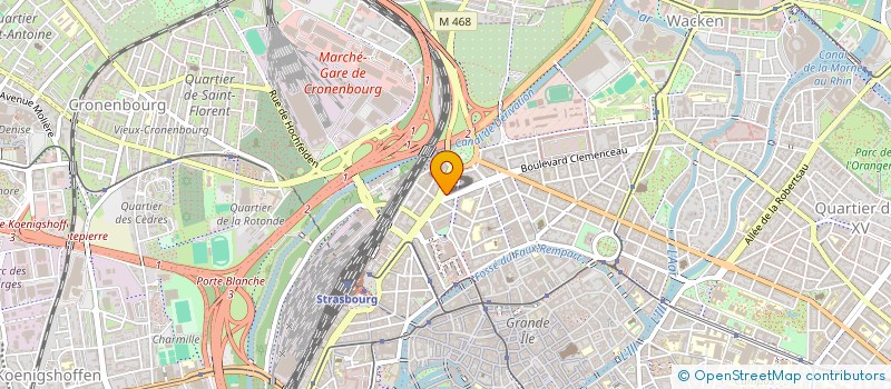 localisation de l'entreprise INSTITUT COMPTABLE D'ALSACE SOCIETE D'EXPERTISE COMPTABLE à STRASBOURG