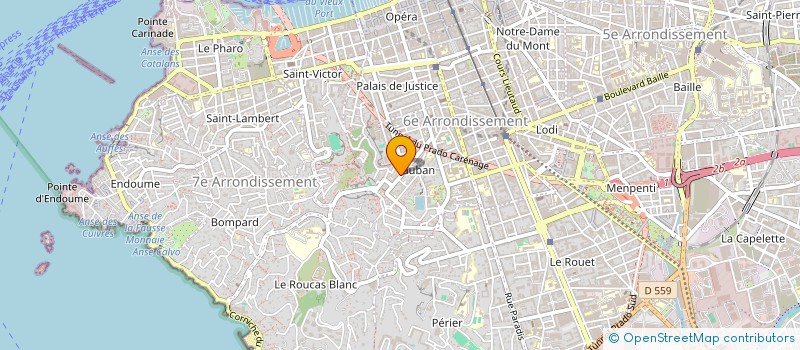 localisation de l'entreprise INSTITUT CORIANE à MARSEILLE