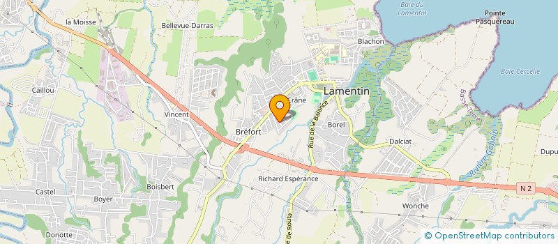 localisation de l'entreprise INSTITUT CORPS ACCORD  LAMENTIN