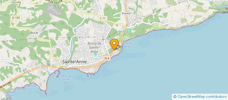 localisation de l'entreprise INSTITUT CORPS ET BIEN ETRE à SAINTE-ANNE