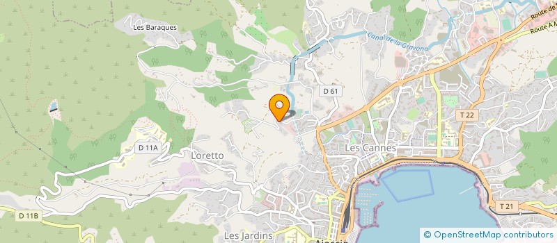 localisation de l'entreprise INSTITUT CORSE D'EXPERTISES ET DE FORMATIONS à AJACCIO