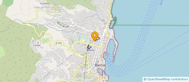 localisation de l'entreprise INSTITUT CORSE DE FORMATION ET RECHERCHE EN TRAVAIL SOCIAL à BASTIA