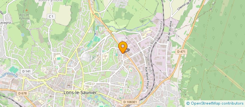 localisation de l'entreprise INSTITUT COURS SOUTIEN CONSEIL SERVICES à LONS-LE-SAUNIER