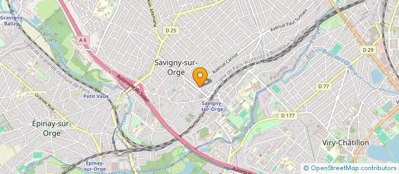 localisation de l'entreprise INSTITUT CREATION NAILS  SAVIGNY-SUR-ORGE