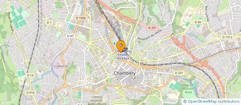 localisation de l'entreprise INSTITUT CYBELE à CHAMBERY
