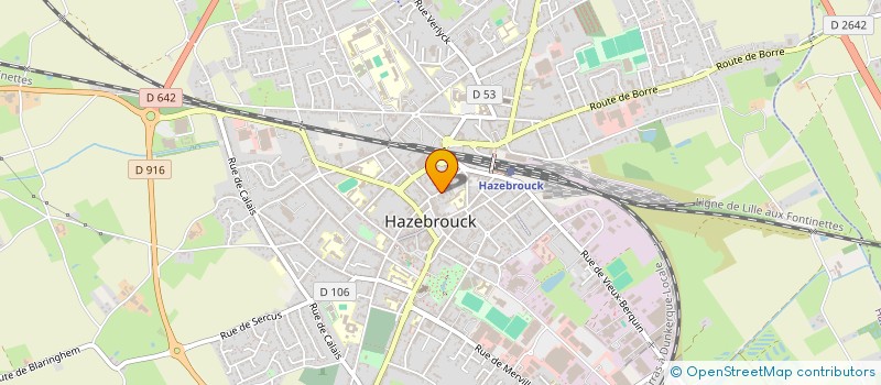 localisation de l'entreprise INSTITUT CYBELE à HAZEBROUCK