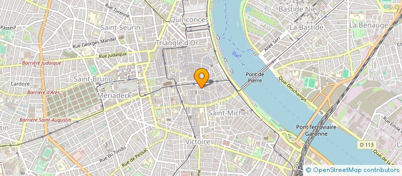 localisation de l'entreprise INSTITUT D'AUDIOPROTHESE DE BORDEAUX à BORDEAUX