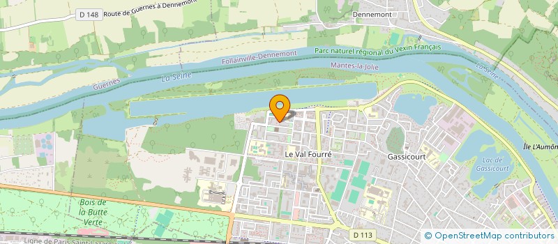 localisation de l'entreprise INSTITUT D AUDIT SOCIAL CONSEIL FORMAT  MANTES-LA-JOLIE