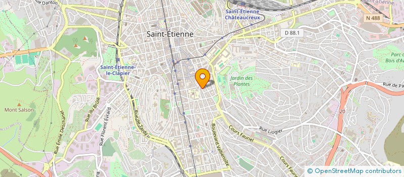 localisation de l'entreprise INSTITUT D'ECOSEXOLOGIE ET DE SANTE RELATIONNELLE à SAINT-ETIENNE