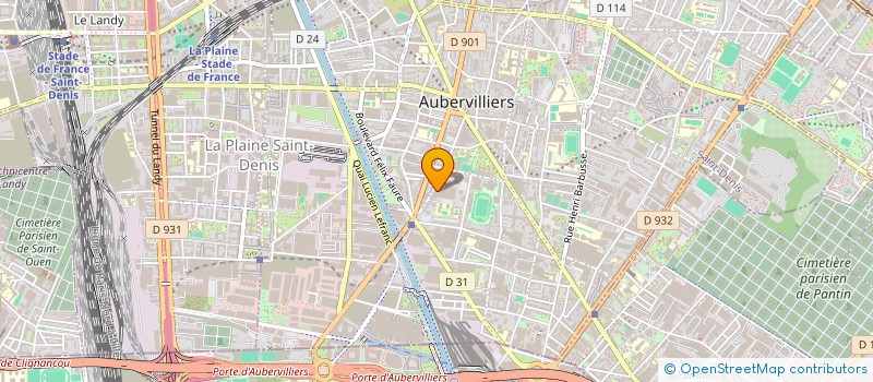 localisation de l'entreprise INSTITUT D'EDUCATION ET DES PRATIQUES CITOYENNES à AUBERVILLIERS