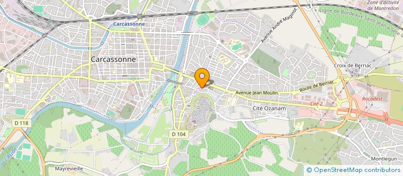 localisation de l'entreprise INSTITUT D ESTUDIS OCCITANS SECCION AUDE à CARCASSONNE