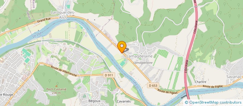 localisation de l'entreprise INSTITUT D ETUDES OCCITANES D OLT  LAMAGDELAINE