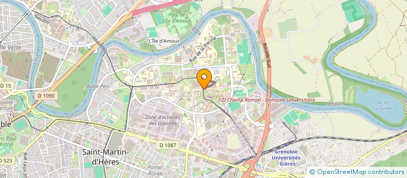 localisation de l'entreprise INSTITUT D'ETUDES POLITIQUES DE GRENOBLE à SAINT-MARTIN-D'HERES