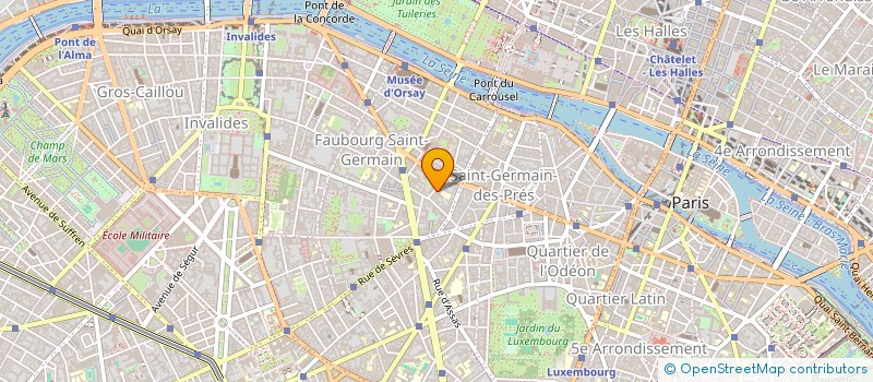 localisation de l'entreprise INSTITUT D'ETUDES POLITIQUES DE PARIS - SCIENCES PO à PARIS