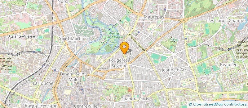 localisation de l'entreprise INSTITUT D'ETUDES POLITIQUES DE RENNES à RENNES
