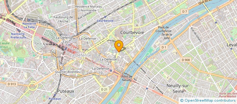 localisation de l'entreprise INSTITUT D'ETUDES SUPERIEURES DE FONDERIE ET DE FORGE (I.E.S.F.F.) à COURBEVOIE