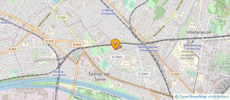 localisation de l'entreprise INSTITUT D'ETUDES SUPERIEURES PRIVE RAN à EPINAY-SUR-SEINE