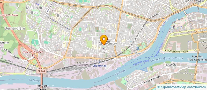 localisation de l'entreprise INSTITUT D'HISTO-PATHOLOGIE - ANATOMIE ET CYTOLOGIE PATHOLOGIQUES  NANTES