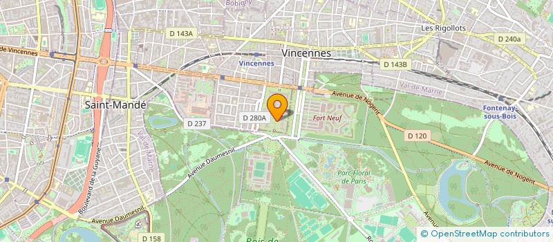 localisation de l'entreprise INSTITUT D'HISTOIRE DES CONFLITS CONTEMPORAINS à VINCENNES
