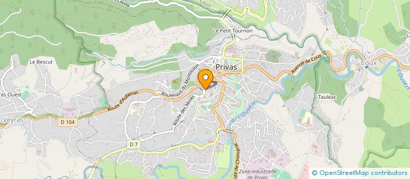 localisation de l'entreprise INSTITUT D'HISTOIRE SOCIALE CGT DE L'ARDECHE à PRIVAS