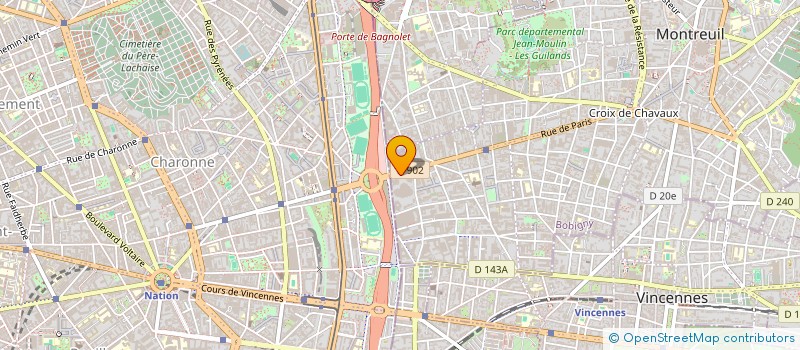 localisation de l'entreprise INSTITUT D HISTOIRE SOCIALE DE LA FEDERATION NATIONALE DES TRAVAILLEURS CADRES ET TECHNICIENS DES CHEMINS DE FER FRANCAI à MONTREUIL
