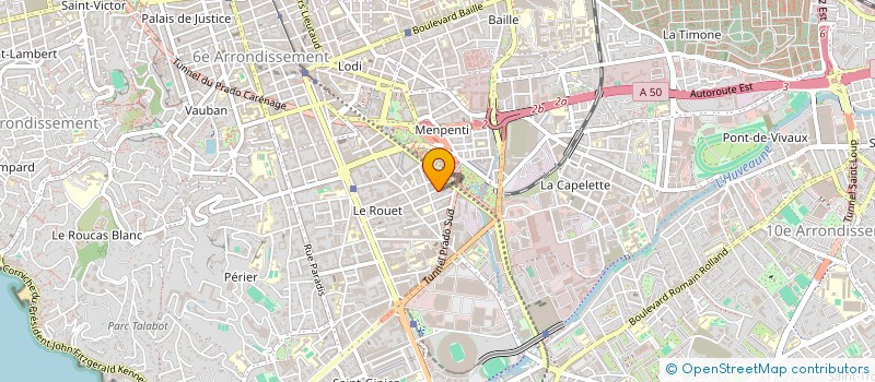localisation de l'entreprise INSTITUT D'HOMEOPATHIE DE PROVENCE à MARSEILLE