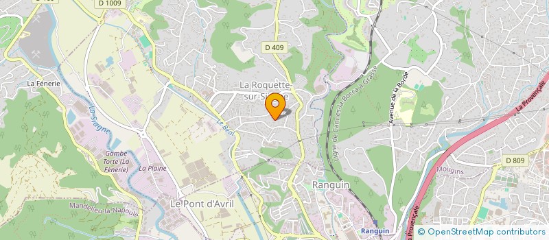 localisation de l'entreprise INSTITUT D HYGIENE APPLIQUEE à LA ROQUETTE-SUR-SIAGNE