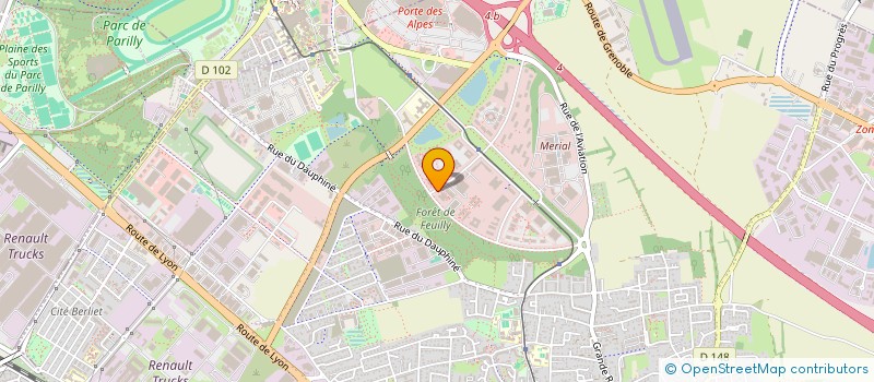 localisation de l'entreprise INSTITUT D'HYGIENE RHONALPIN  SAINT-PRIEST