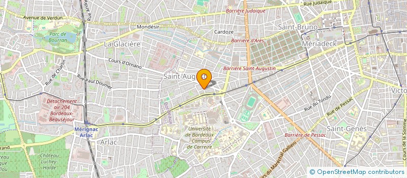 localisation de l'entreprise INSTITUT D'OSTEOPATHIE DE BORDEAUX à BORDEAUX
