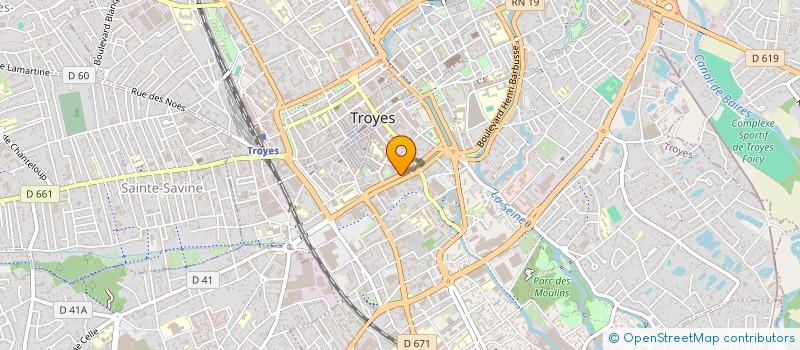 localisation de l'entreprise INSTITUT D'OSTEOPATHIE DE TROYES EN CHAMPAGNE à TROYES