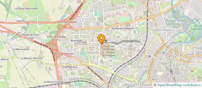 localisation de l'entreprise INSTITUT D'URBANISME DE RENNES à RENNES