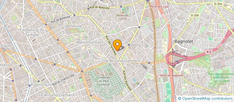 localisation de l'entreprise INSTITUT DANSE FORMATION PROFESSIONNELLE  PARIS