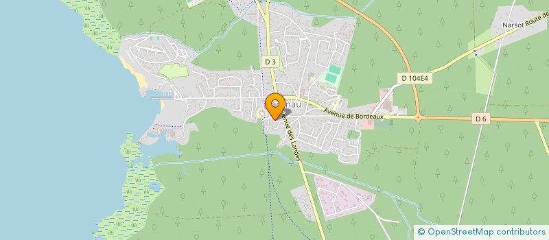 localisation de l'entreprise INSTITUT DAVINA  LACANAU