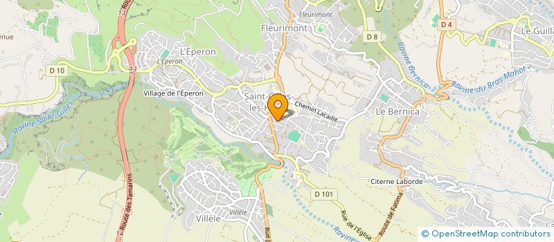 localisation de l'entreprise INSTITUT DB 974 à SAINT-PAUL