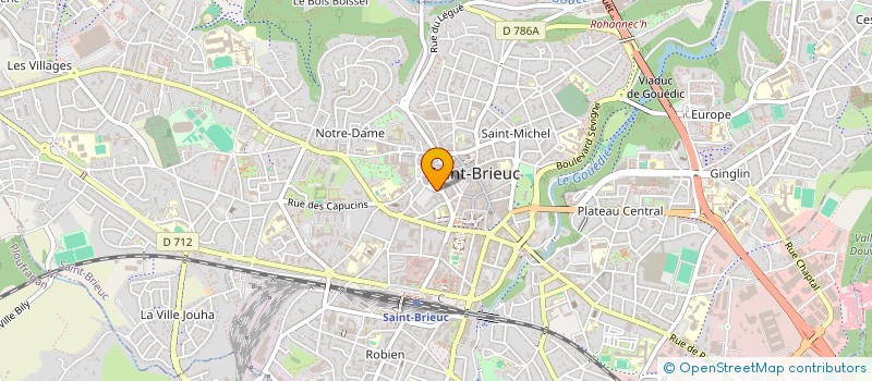 localisation de l'entreprise INSTITUT DE BEAUTE CATHY à SAINT-BRIEUC