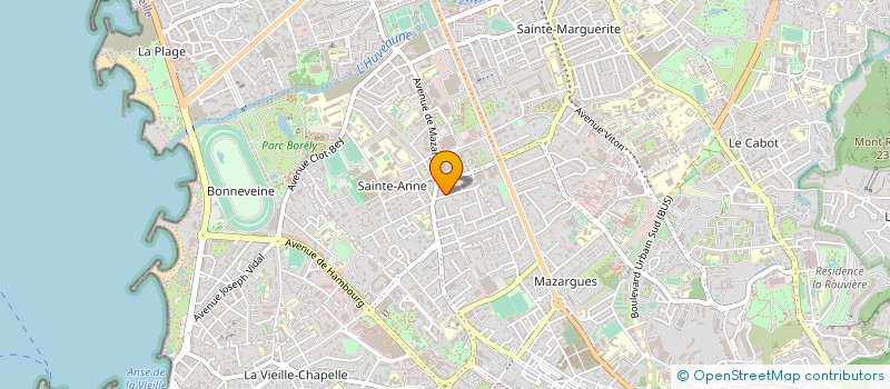localisation de l'entreprise INSTITUT DE BEAUTE CELINE à MARSEILLE