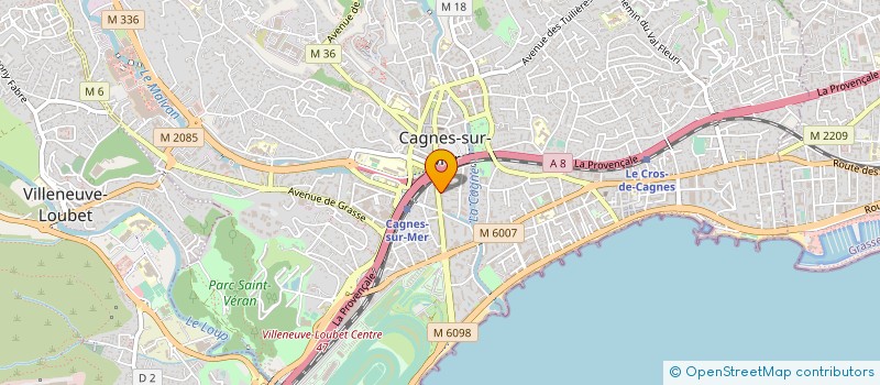 localisation de l'entreprise INSTITUT DE BEAUTE DURSUS GROETZ à CAGNES-SUR-MER
