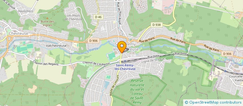 localisation de l'entreprise INSTITUT DE BEAUTE EQUILIBRE à SAINT-REMY-LES-CHEVREUSE