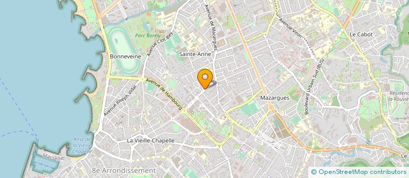 localisation de l'entreprise INSTITUT DE BEAUTE EVASION à MARSEILLE