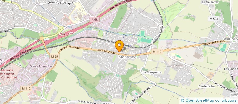 localisation de l'entreprise INSTITUT DE BEAUTE ISA D.  MONTRABE