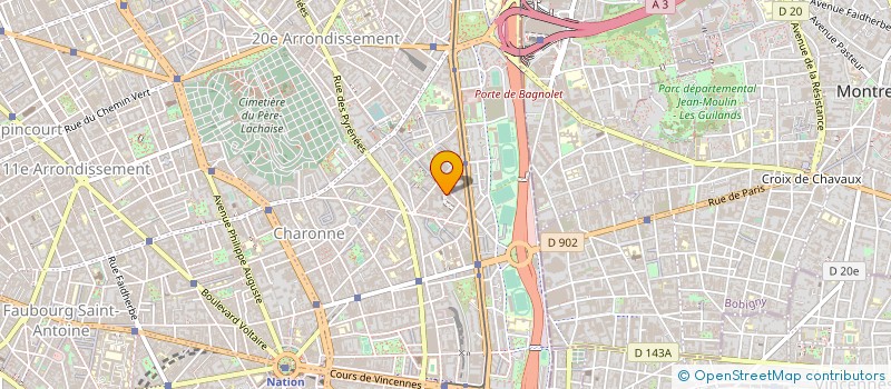 localisation de l'entreprise INSTITUT DE BEAUTE L'ORIENT AU NATUREL  PARIS