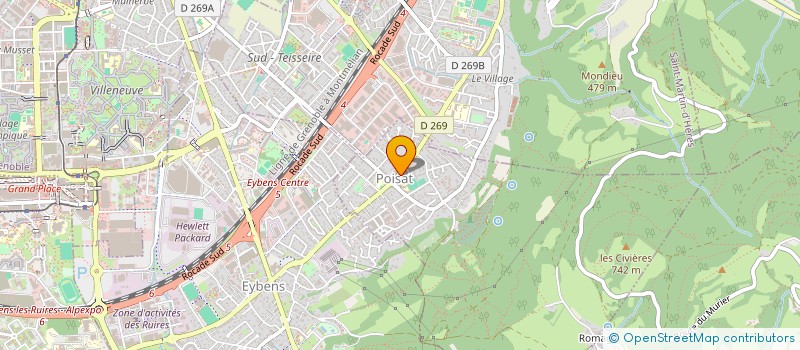 localisation de l'entreprise INSTITUT DE BEAUTE LA FLANERIE  POISAT