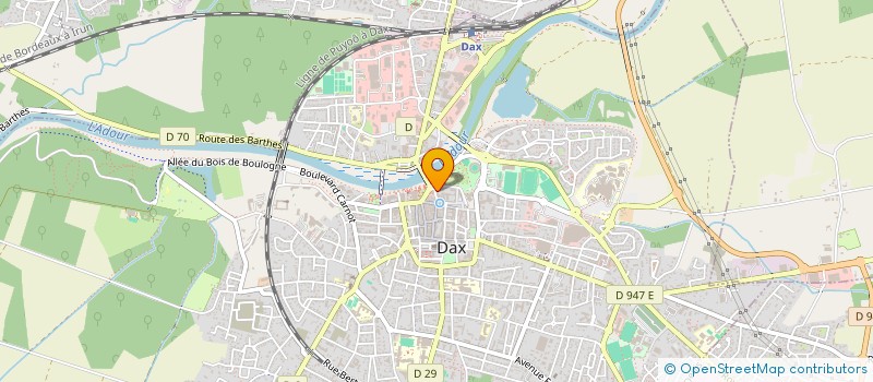 localisation de l'entreprise INSTITUT DE BEAUTE LOZEA à DAX