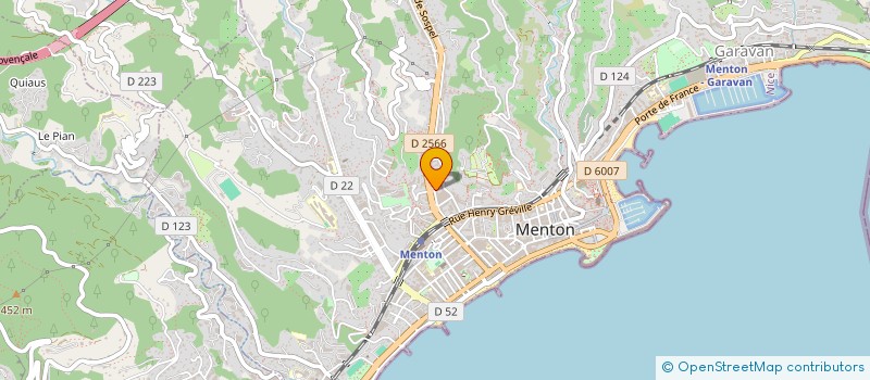 localisation de l'entreprise INSTITUT DE BEAUTE MARIE à MENTON