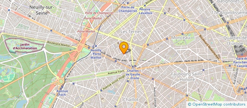 localisation de l'entreprise INSTITUT DE BEAUTE MARLENE FERREIRE  PARIS 17