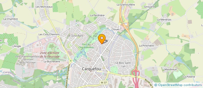 localisation de l'entreprise INSTITUT DE BEAUTE ORPHEE à THOUARE-SUR-LOIRE